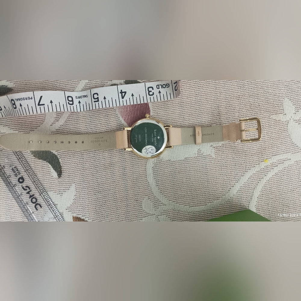 Authentic Kate Spade Gold-Tone And Vachetta Leather Monterey Watch - Picture 7 of 15